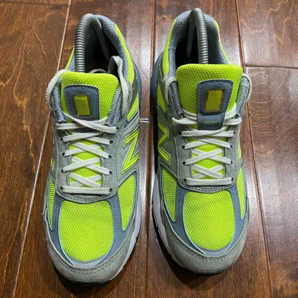 New Balance 990v5 Mi USA Gray Hi Lite Green W990GH5 Women's Sneakers 7.5 - Picture 4 of 9